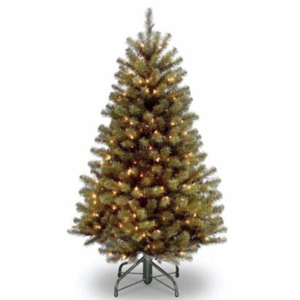 National Tree Company 5 ft. North Valley Spruce Tree with Clear Lights